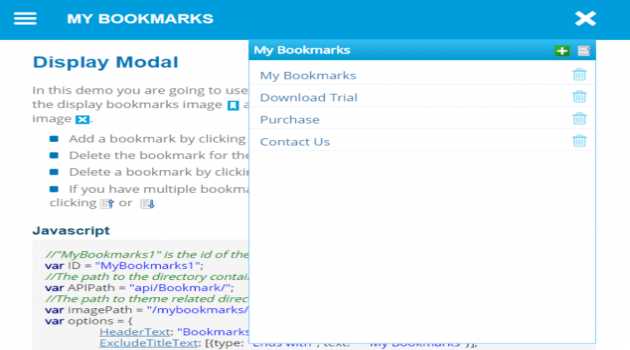 My Bookmarks using C# and Web Forms