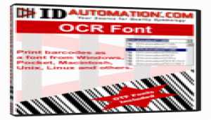 IDAutomation OCR-A and OCR-B Font Advantage Package