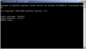 Telnet Server for Windows NT/2000/XP/2003