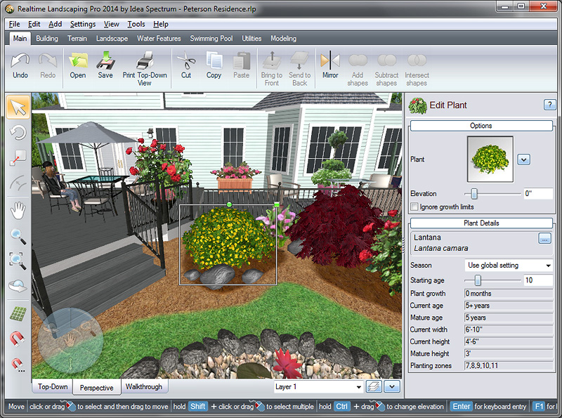 realtime landscaping pro water