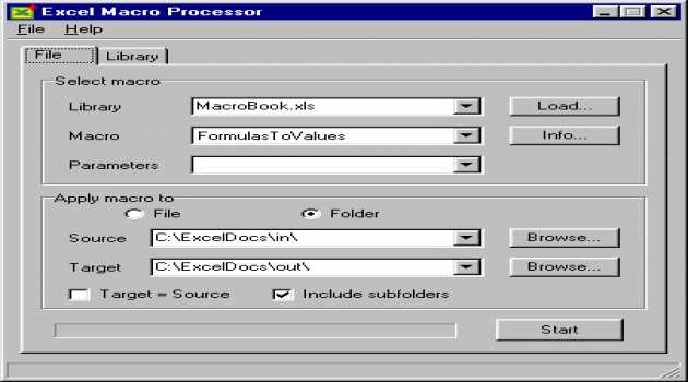 Excel Macro Processor