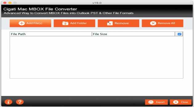 Cigati MBOX To PST Converter For Mac