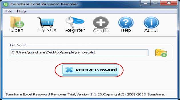 iSunshare Excel Password Remover