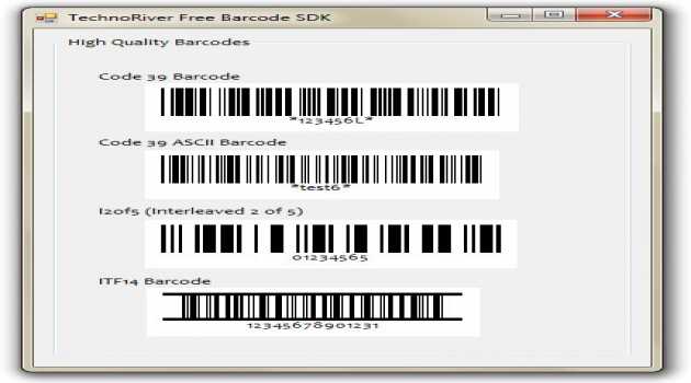 Technoriver Free Barcode SDK