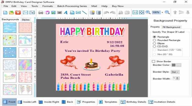 Custom Birthday Cards Designer