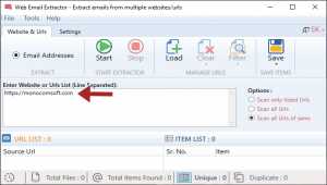 Advanced Web Email Extractor