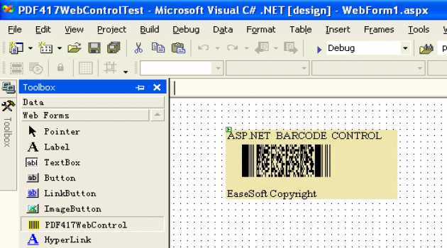 EaseSoft PDF417 Barcode  .NET  Control