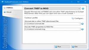 Convert TNEF to MSG for Outlook