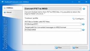 Convert PST to MSG for Outlook