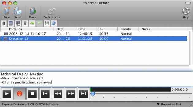 Express Dictate Professional for Mac