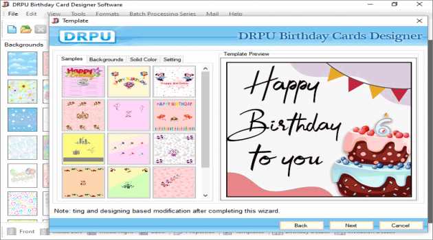 Bulk Birthday Cards Printing Application