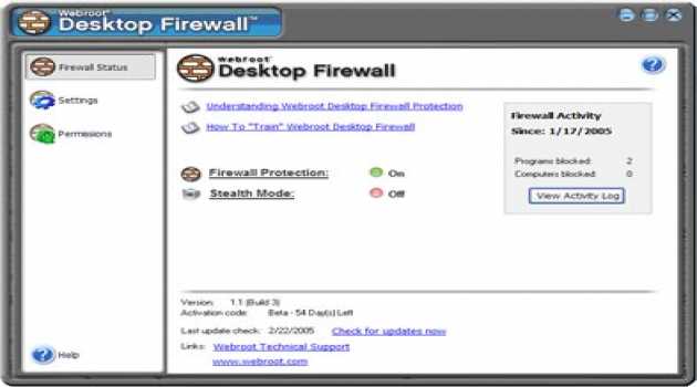 Webroot Desktop Firewall