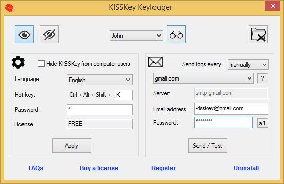 KISSKey Keylogger