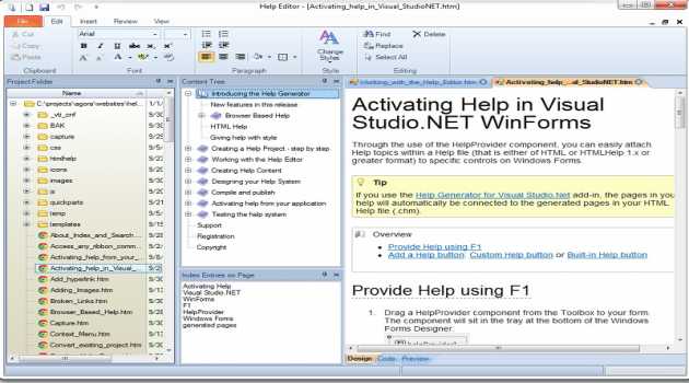 Help Generator for Visual Studio 2003
