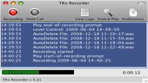TRx Personal Phone Call Recorder for Mac