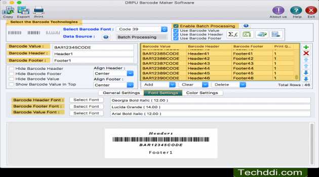 Barcode Generator for Mac OS X