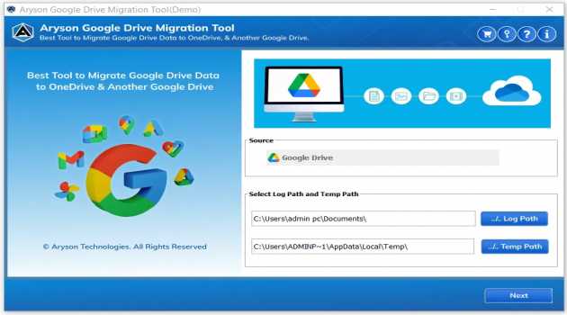 Aryson Google Drive Migration