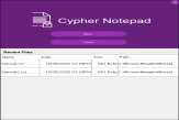 Cypher Notepad for Mac OS X