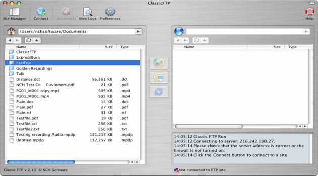 Classic FTP Plus for Mac
