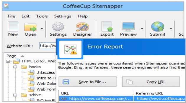 CoffeeCup Sitemapper