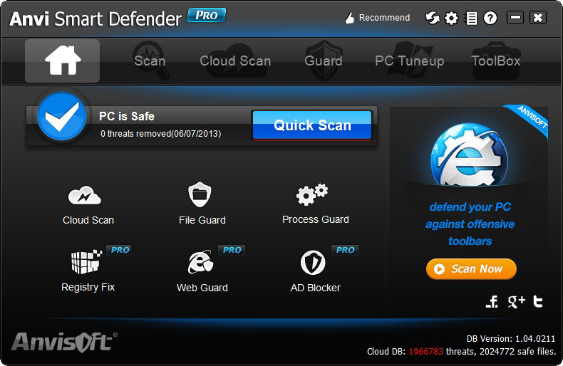 does anvi smart defender scan for boot sector virus