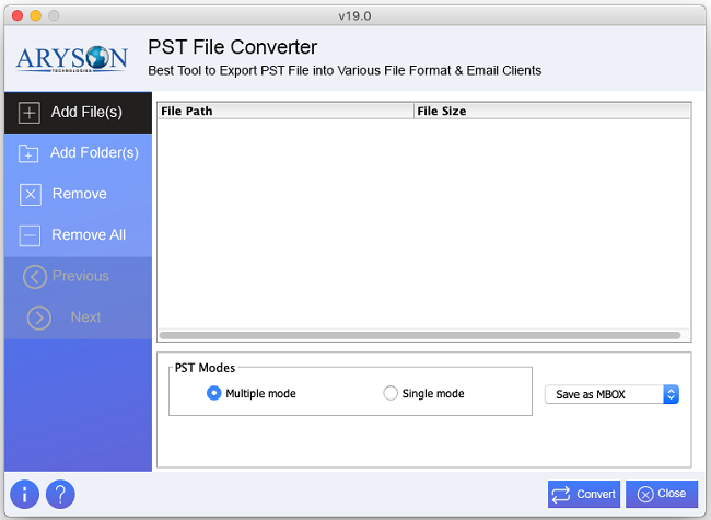 Aryson PST File Converter for Mac