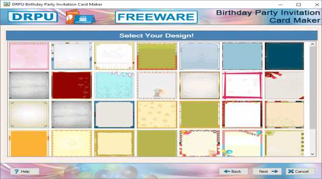 Freeware Birthday Invitation Card Maker