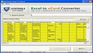 Excel to vCard