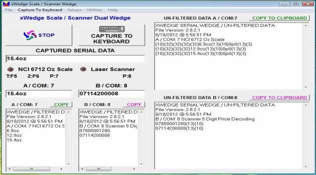 xWedge Weight Scale and Scanner Software