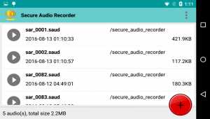 Secure Audio Recorder
