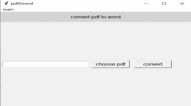 pdf2word(free pdf to word  converter)