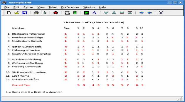 TotoCalculator 2 for FreeBSD