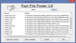 Fast File Finder by Autosofted