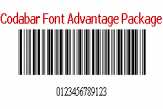 Codabar Font Package