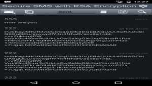 Secure SMS with RSA Encryption