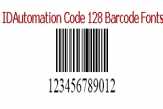Code 128 Barcode Font Package