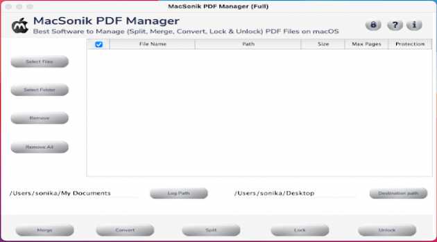 MacSonik PDF Manager Tool