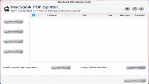 MacSonik PDF Splitter Tool
