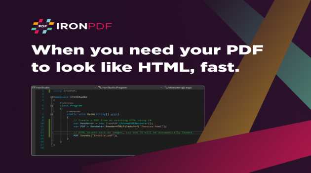 SpirePDF HTML to PDF