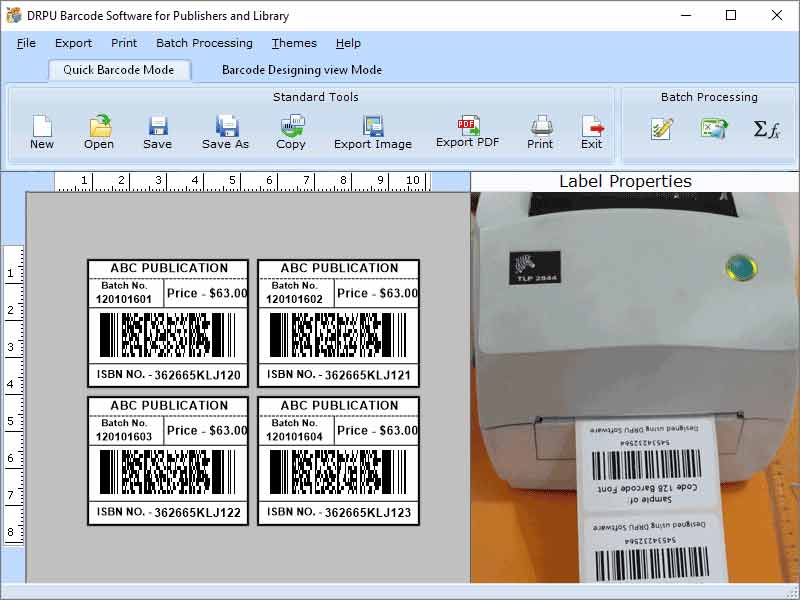 Publishing Industry Barcoding Software