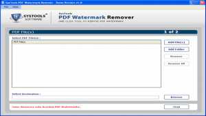 SysTools PDF Watermark Remover