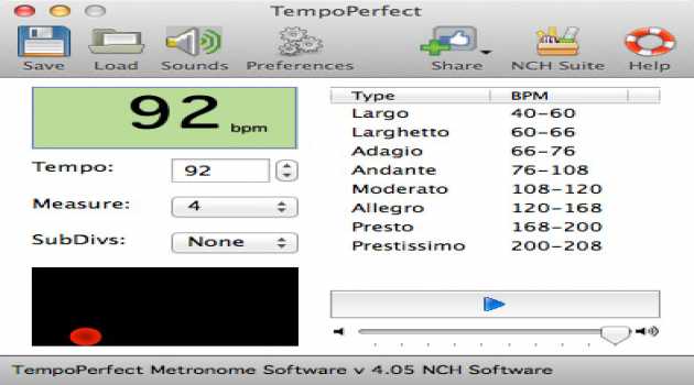 TempoPerfect Metronome Free for Mac
