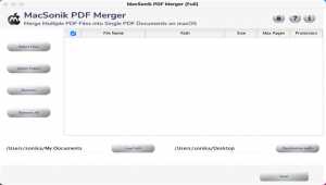 MacSonik PDF Merge Tool