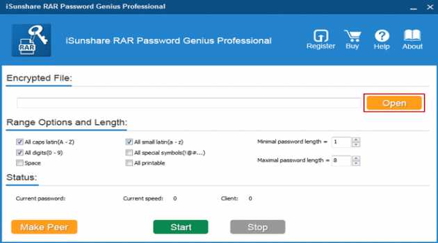 iSunshare RAR Password Genius