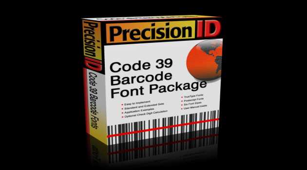PrecisionID Code 39 Barcode Fonts