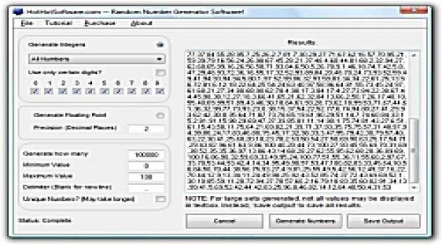 Random Number Generator Software