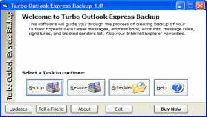 Turbo Outlook Express Backup