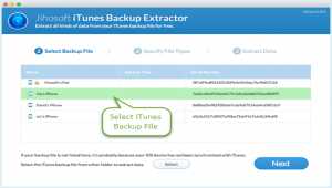 Jihosoft iPhone Backup Extractor Mac