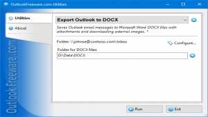 Export Outlook to DOCX