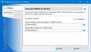 Convert MSG to DOCX for Outlook